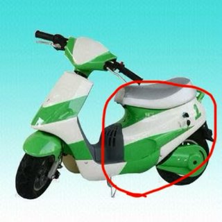 Carena posteriore SX scooter arancione