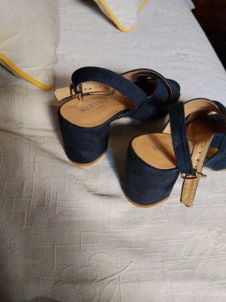 Zapatos de tacón azul 7cm
