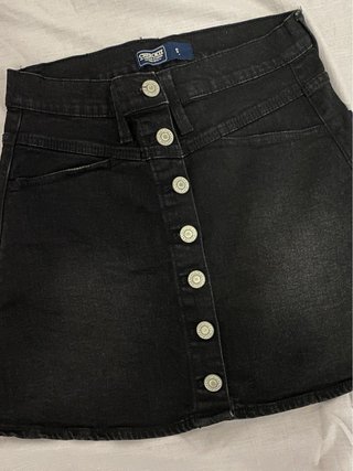 Falda denim negra Cherokee talla S