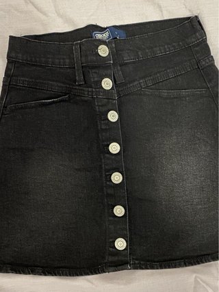 Falda denim negra Cherokee talla S