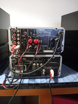 Equipo HiFi Yamaha RX-E600 DVD-E600 Plata