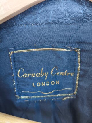 Cazadora Cuero Vintage Carnaby Centre Negra