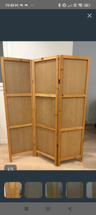 Biombo de madera