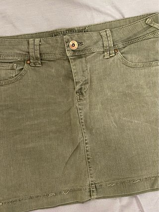 Falda vaquera verde Denim Life Talla M