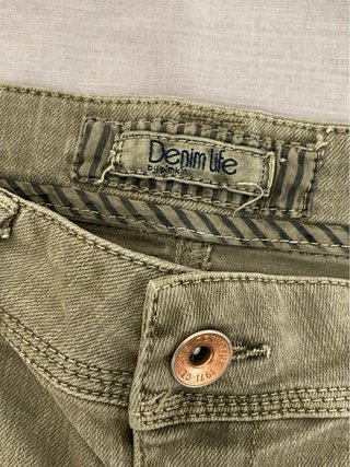 Falda vaquera verde Denim Life Talla M