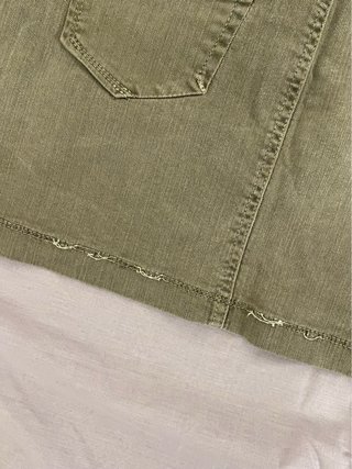 Falda vaquera verde Denim Life Talla M