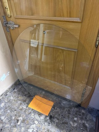 Cristal redondo mesa 90cm