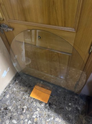 Cristal redondo mesa 90cm