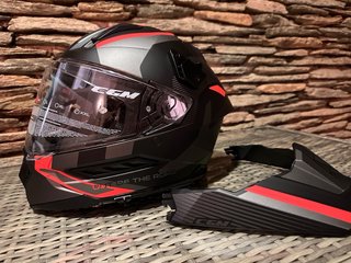 Casco CGM 366 Dual Trail Negro/Rojo
