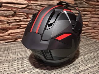 Casco CGM 366 Dual Trail Negro/Rojo