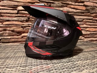 Casco CGM 366 Dual Trail Negro/Rojo