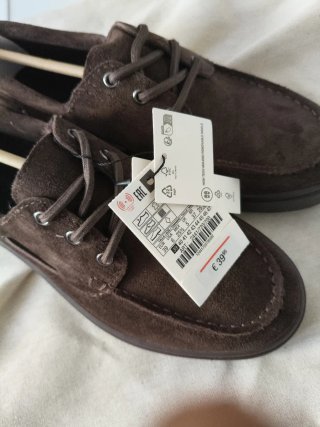 Zapatos náuticos piel Zara T.39