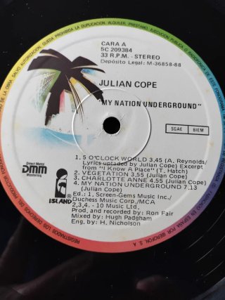 LP Julian Cope My Nation Underground
