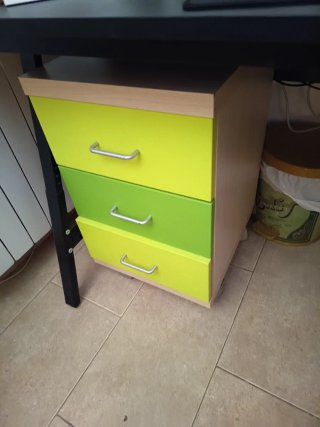 Cama nido + cómoda + cajonera mesita