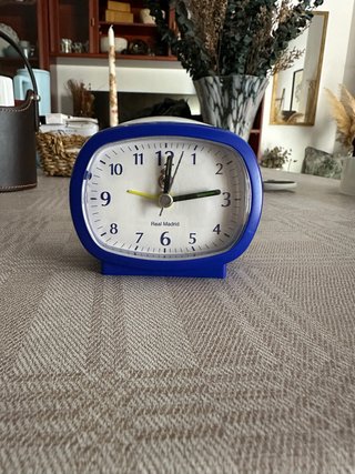 Reloj despertador Real Madrid azul