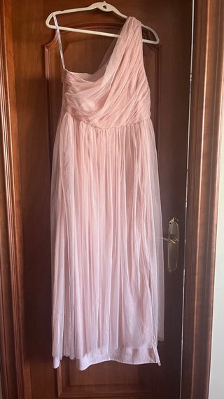 Vestido rosa palo tul T40-42