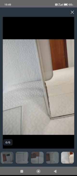 Armario de baño colgante madera y cristal