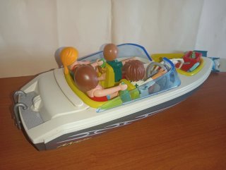 Playmobil-Embarcacion con motor vacaciones lancha.