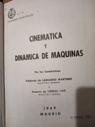 Libro de cinemática y dinámica de maquinas