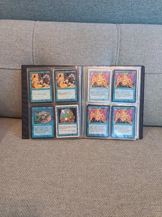 Álbum de cartas Magic antiguas