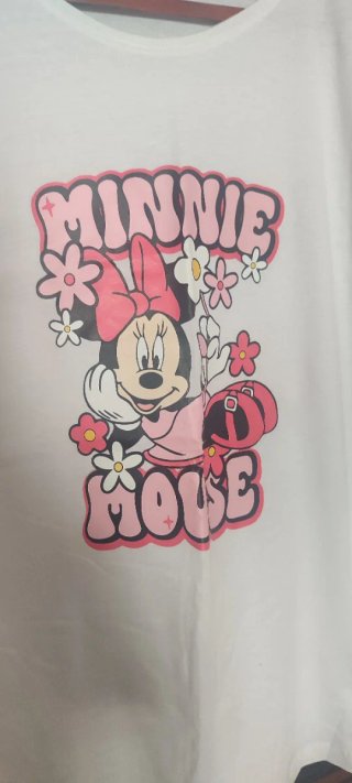 Camiseta Blanca Minnie Mouse sin estrenar