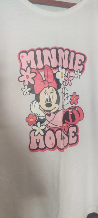 Camiseta Blanca Minnie Mouse sin estrenar