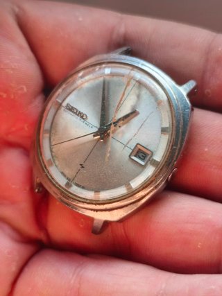 Reloj Seiko Automático Plateafo y Blanco
