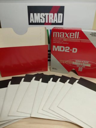 31 Disquetes 5 1/4 Amstrad Caja