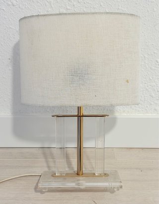 Lámpara Diseño Moderno Oro y Transparente