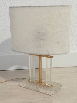 Lámpara Diseño Moderno Oro y Transparente
