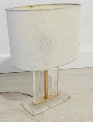 Lámpara Diseño Moderno Oro y Transparente