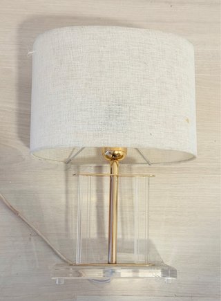 Lámpara Diseño Moderno Oro y Transparente