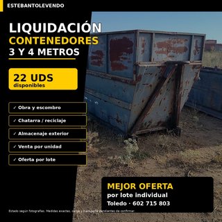 Contenedores Obra 3 y 4 M (22 uds)