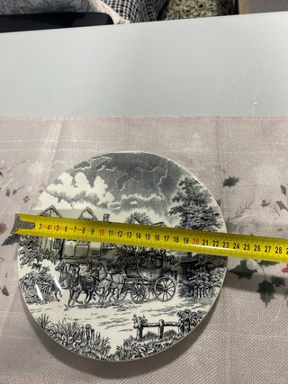 2 Platos Porcelana Antigua San Claudio