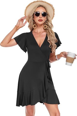 Vestido Verano Negro Talla M