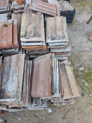 Tejas planas de barro
