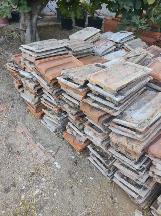 Tejas planas de barro