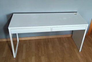 Cama juvenil con colchón y escritorio
