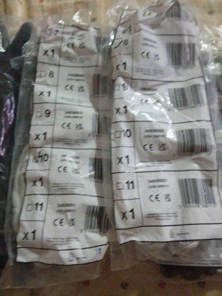 Guantes de trabajo cuero y goma y tela
