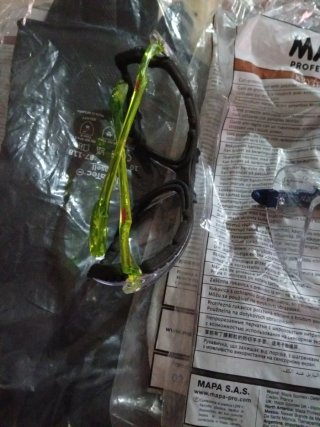 Guantes de trabajo cuero y goma y tela