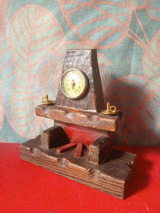 Miniatura Chimenea Termómetro-Manómetro