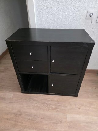 Mueble Kallax Ikea Negro