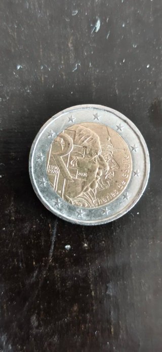 Moneda 2€ Conmemorativa Charles de gaulle