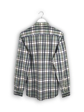 Camisa De Cuadros Manga Larga "Lacoste" Talla S
