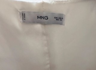 Chaleco Mango Blanco