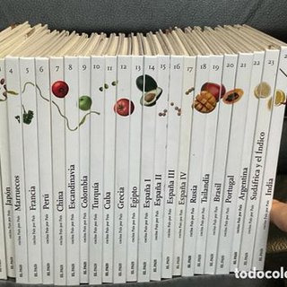Colección 24 libros de cocina selecta de países