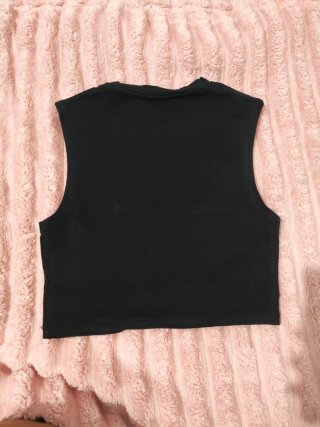 Top sin mangas Zara negro Talla XS