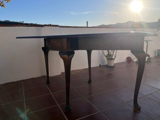 Mesa Abatible Madera Maciza Antigua