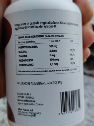 Fosfatidilserina Riduce il cortisolo made in Italy