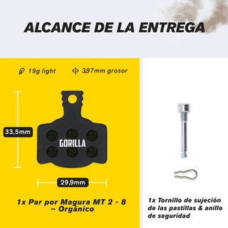 Pastillas Freno Gorilla Bikes Magura MT 2-8